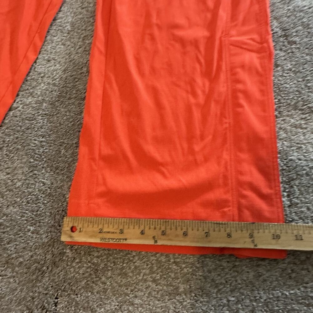 Athleta Trekkie High Rise Wide Parachute Pants Women Size 14 Orange Activewear - Picture 2 of 12